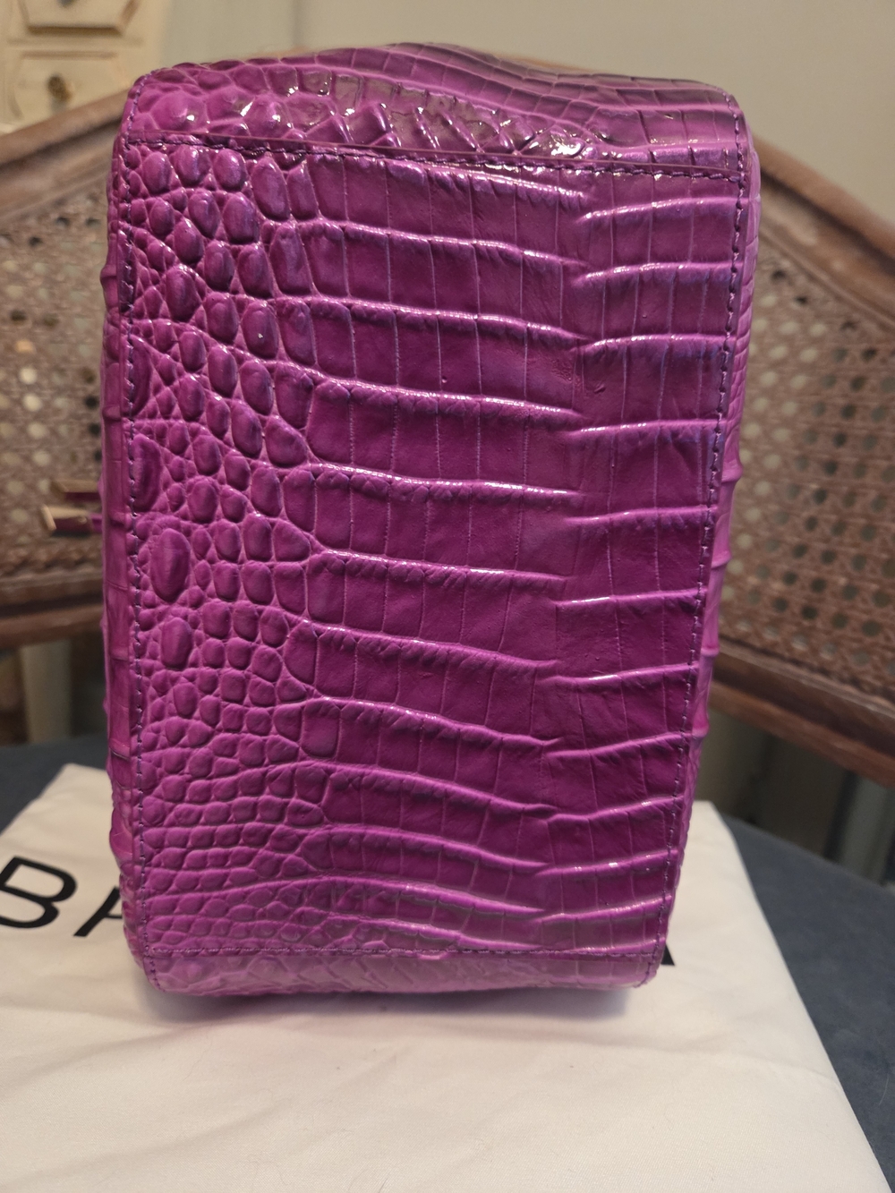 NWOT BRAHMIN FUSCHIA MELBOURNE COLLECTION MELINDA BUCKET BAG & VERONICA WALLET - Picture 5 of 15